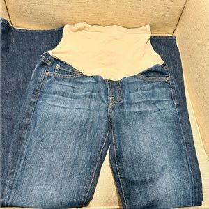 7 For All Mankind Maternity Dark Wash Denim Bootcut Jeans size 27